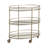 30" Oval 2-Shelf Bar Cart