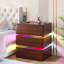 Fully Assembled 3-Drawer Nightstand with Charging Station and Motion Sensor RGB Light, Curved Profil-1208932985-1210173031