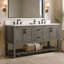 Ensemble de meuble-lavabo double 60 po Radstock-883780434