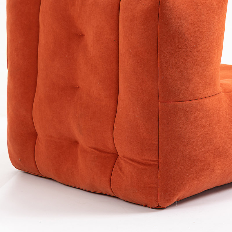 Fluffy Bean Bag Chair, Red Velvet
