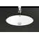 WS Bath Collections 16.8'' Glossy White Ceramic Oval Bathroom Sink with Overflow