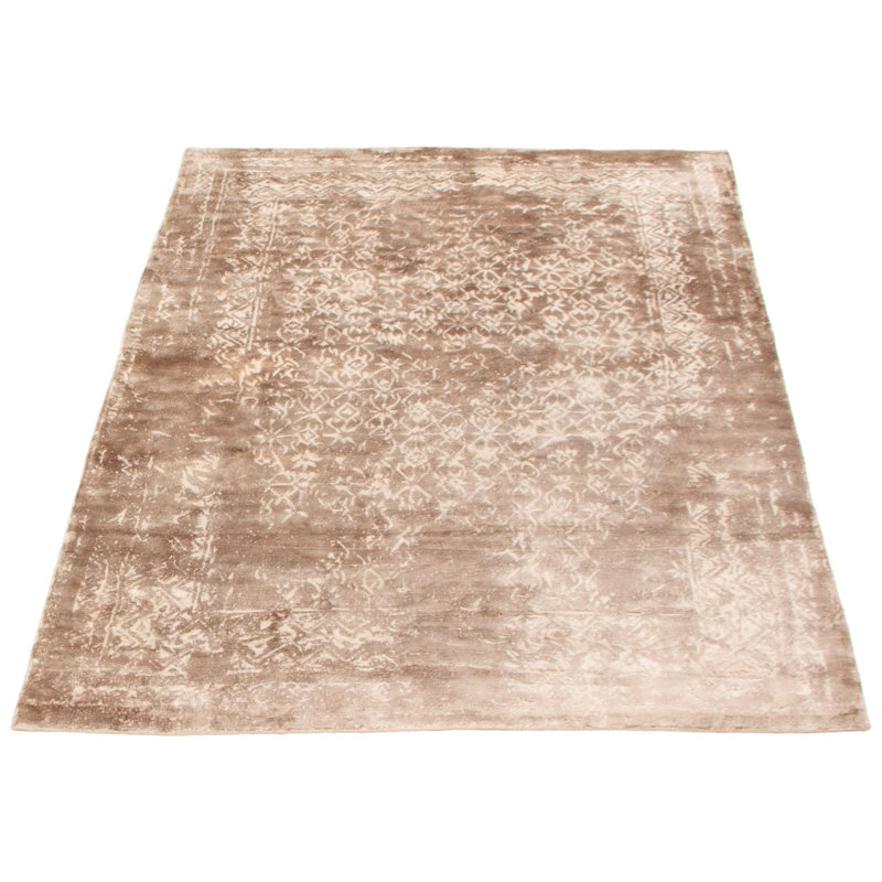 Tapis taupe tissé à la main Gadar