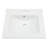24"L x 20" W White Rectangular Single Vanity Top with Three Faucet Holes and Overflow(Top Only)