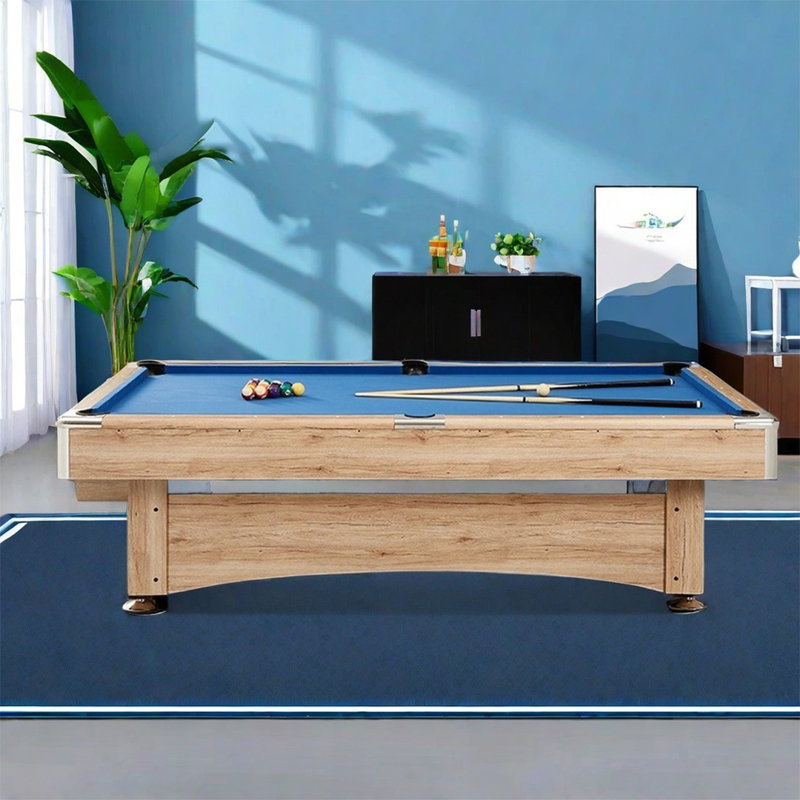 Table de billard, Bois, Bleu, H 32 po x l 60 po x L 108 po