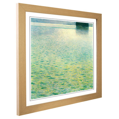 Lake Attersee by Gustav Klimt - Framed Print