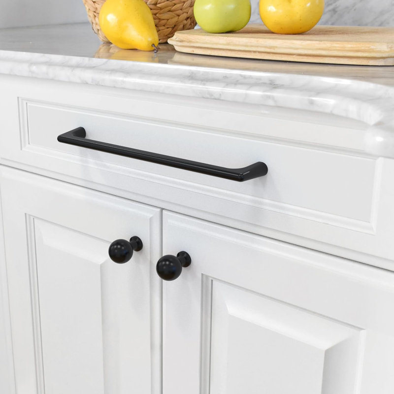 Paquet de 10 poignées d'armoire - poignées d'armoire de cuisine à trou central, poignées de tiroir durables pour armoires, armoires, commodes et garde-robes
