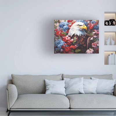 Michael David Ward Eagle Garden Canvas Art