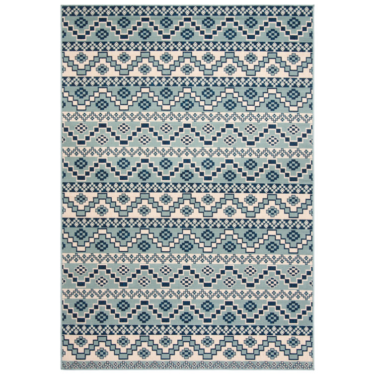 Tapis turquoise/bleu Northpoint