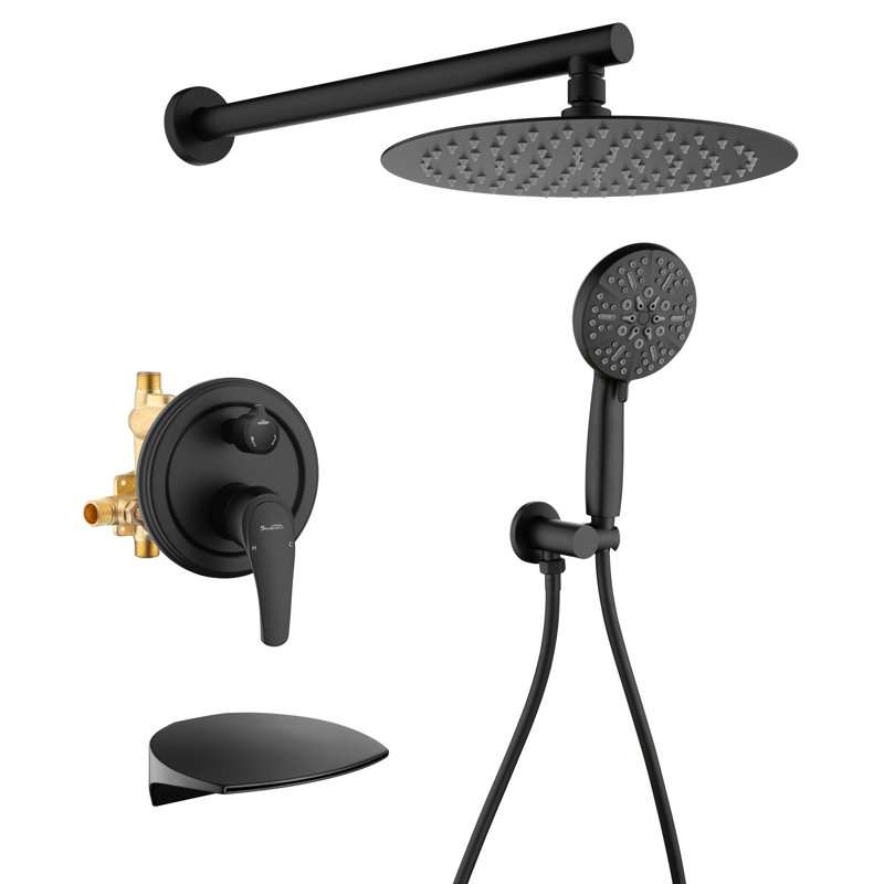 All-In-One Kit with Rough in-Valve, Black