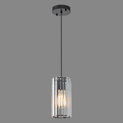 Luminaire suspendu cylindrique à 1 lumière Roha