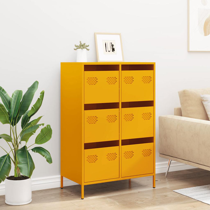 Ashanta 68cm Sideboard, Mustard Yellow