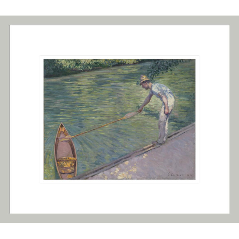 «A Docking His Skiff» par Gustave Caillebotte, impression giclée encadrée, H 13,75 po x l 15,83 po