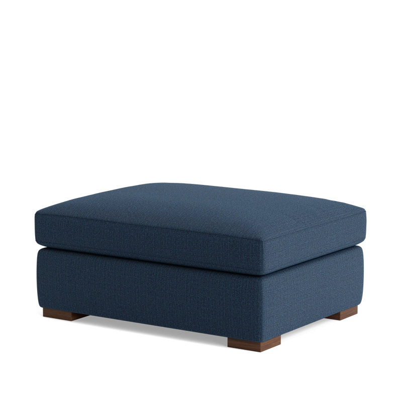 Lucca Ottoman, Performance Weave - Navy