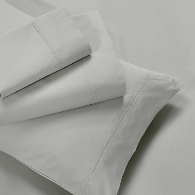 Ensemble de draps en coton mélangé 600 fils, Ensemble de draps pour lit double + drap-housse + , Platine