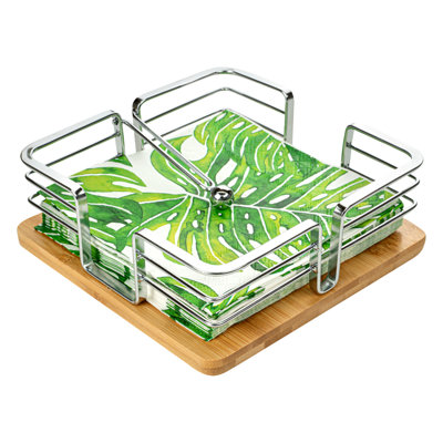 Porte-serviette rustique Nature 7,7 x 7,7 x 2,3 po Nature