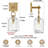 Botanist Cloche Crystal Wall Sconce, Modern Brass And Crystal Bathroom Wall Sconce, Indoor Luxury Decorative Lighting Wall Sconces For Bedroom/hallway/stairs,dimmable Led Included-502376583