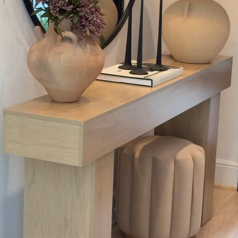 Console américaine de luxe à lumière simple,  H 31,50 po x l 70,90 po x P 13,80 po