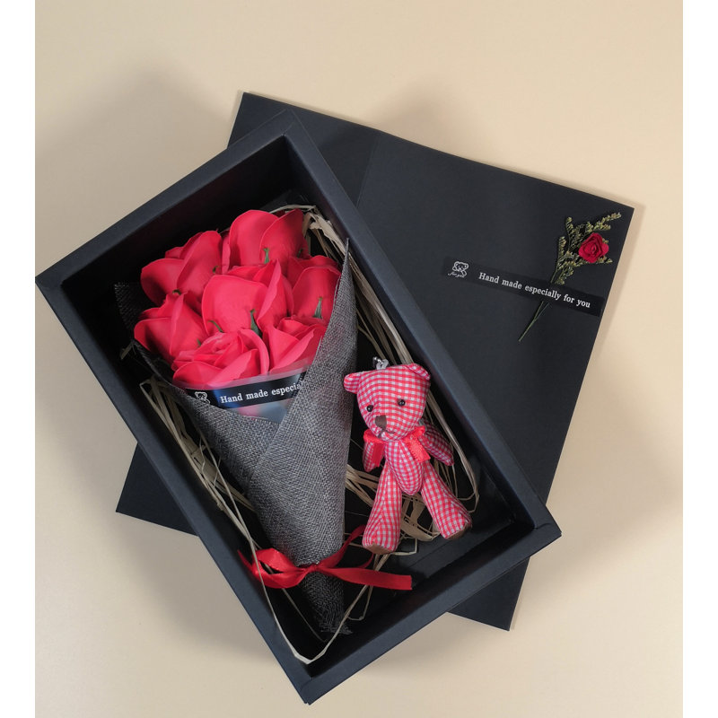 Boîte-cadeau de roses parfumées Bouquet de fleurs Graduation Season , Rouge