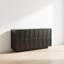 Meuble noir à texture géométrique de style français-710622448