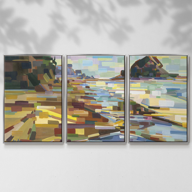 Best Coast 3 pièces, H 24 po x l 48 po x P 2 po, Argent