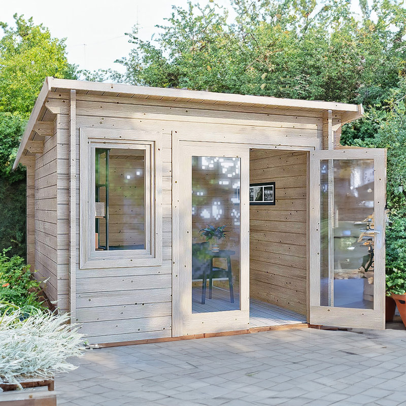 Elm 9.5 x 9.5 ft 44 mm Log Cabin
