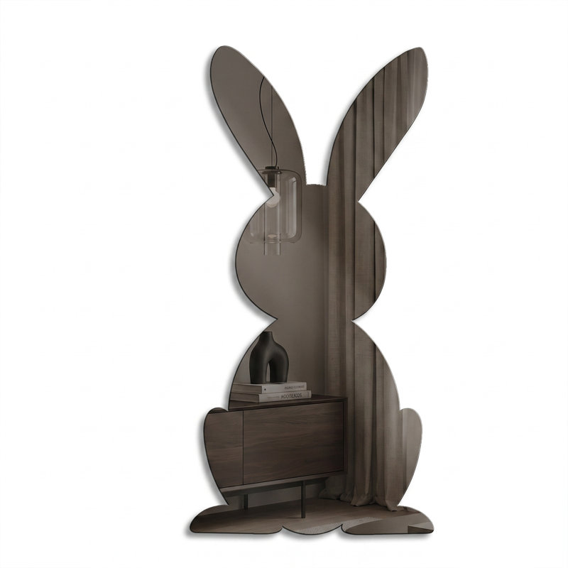 Rabbit Silhouette Accent Mirror