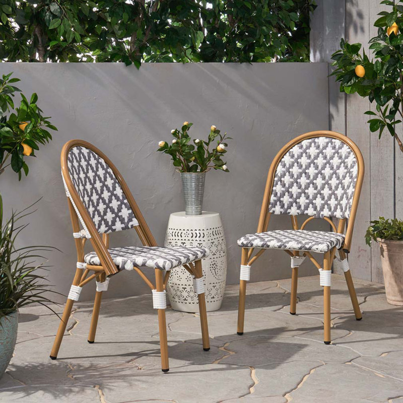 Outdoor PE Ratten Chair, Gray