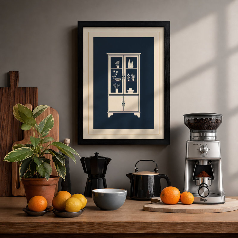 Cabinet Of Treasures Art Deco - Print, A1 - 84.1 x 59.4 cm, Black