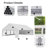 20' x 30' Heavy-Duty Party Tent, Waterproof Event Shelter with Removable Sidewalls-126556062