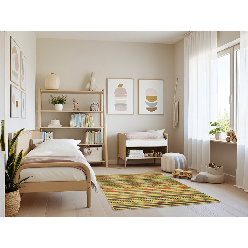 Abstract Indoor Rug, Rectangle 3' x 5'