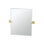 Miroir mural rectangulaire moderne sans cadre et biseauté | miroir pivotant pour meuble-lavabo de la salle de bain Elevate