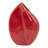 Modern Ceramic Table Vase For Home Decor - Decorative Sculptural Flower Vase for Office and Entryway Styling - Red-110064347