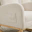 Chaise berçante rembourrée avec repose-pieds Lace Boucle-1353471798