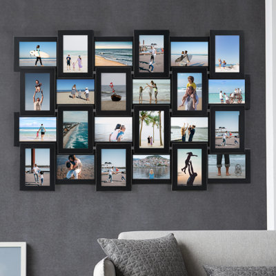 Dubenko Black Wooden Picture Frame with Mat