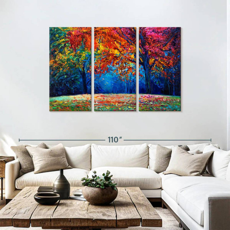 Harnek Impressionist Forest, 48" H x 74" W