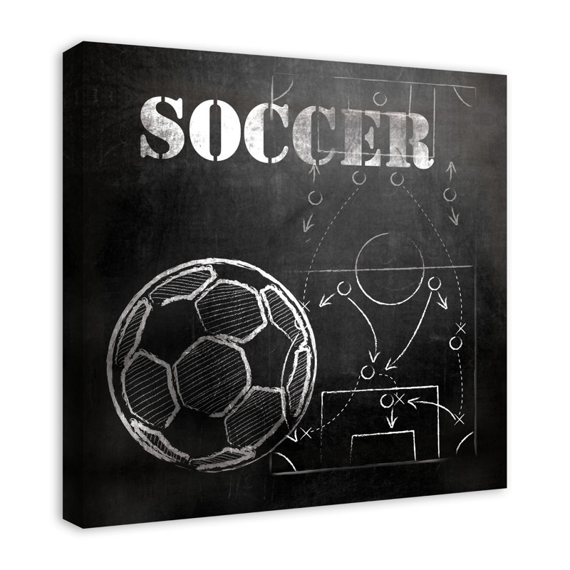" Soccer Plays ", 24" H x 24" W x 1.25" D