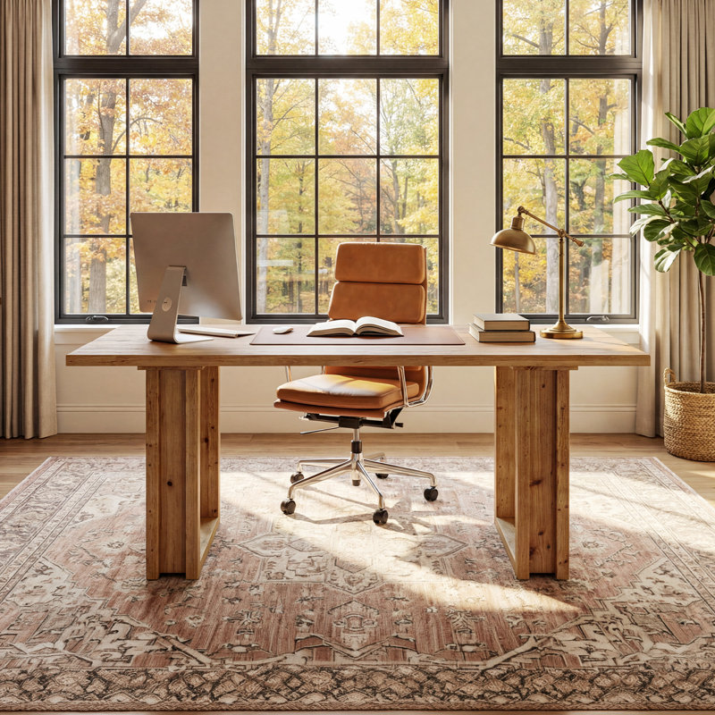 Solid Wood Executive Desk