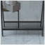 Portemanteau multifonctionnel avec miroir intégré et rangement pour chaussures, cadre en aluminium pour l'organisation élégante du vestibule, brun rustique