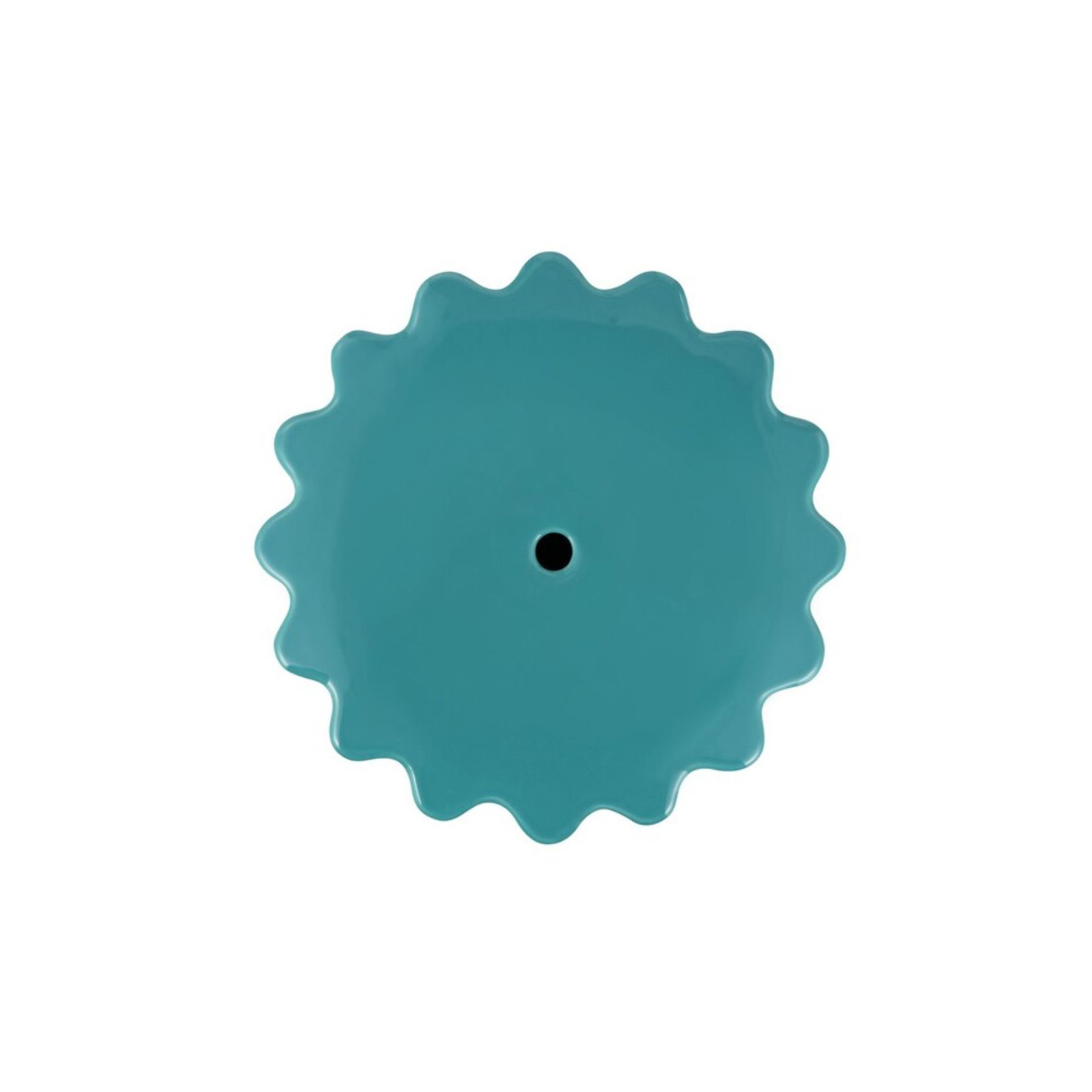 Pier Ceramic Accent Stool, Blue
