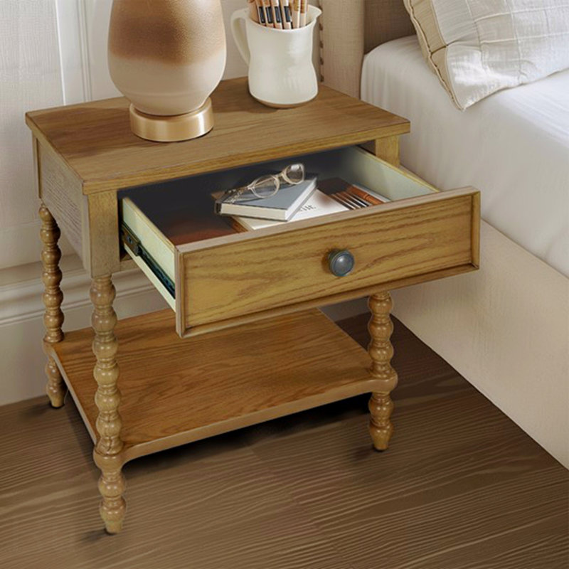 Table de chevet pour chambre à coucher, Naturel