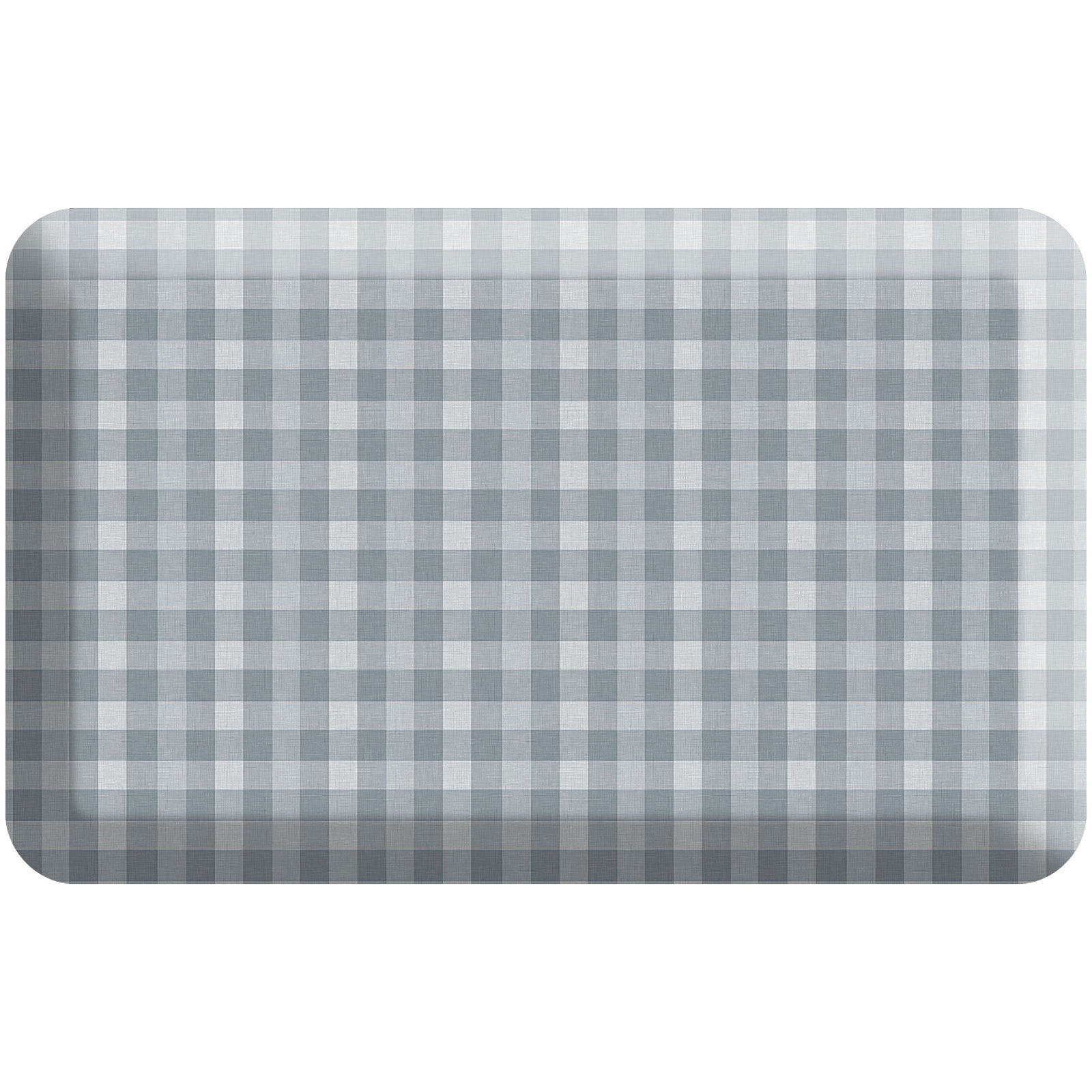 Cottage Check Anti-Fatigue Kitchen Comfort Mat, Blue, 20" x 32"