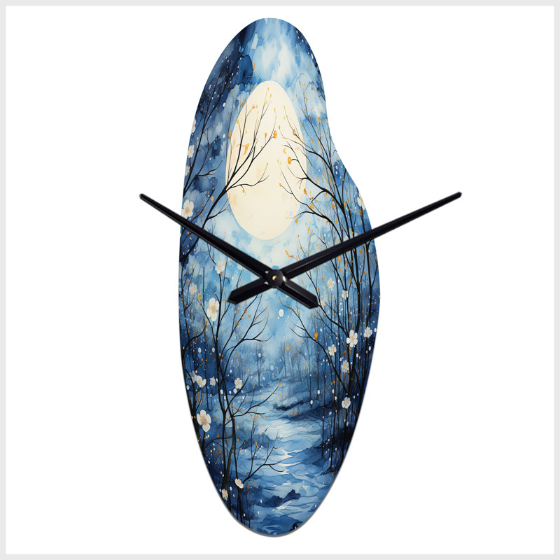 Horloge murale en forme de lune Mohrmann, Médium