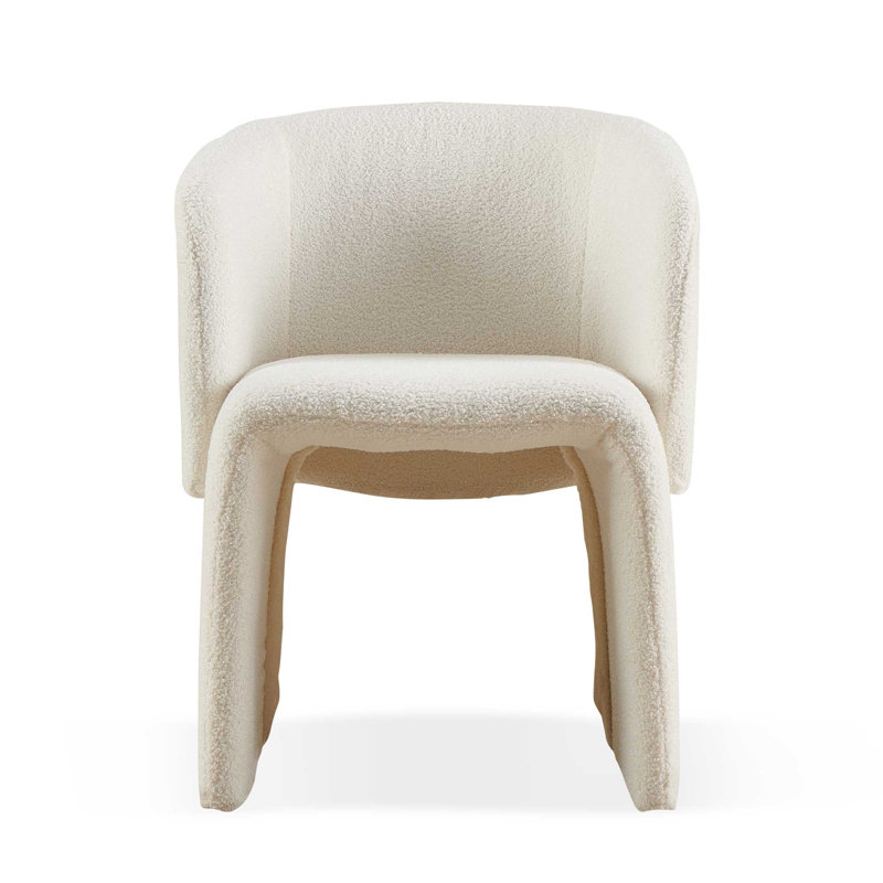 Chaise de salle à manger moderne, 1, Blanc cassé