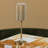 Gold Rechargeable Table Light, Facet Style