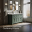 Armoire de meuble-lavabo avec lavabo et comptoir en quartz 60 po Charlemont-123403681