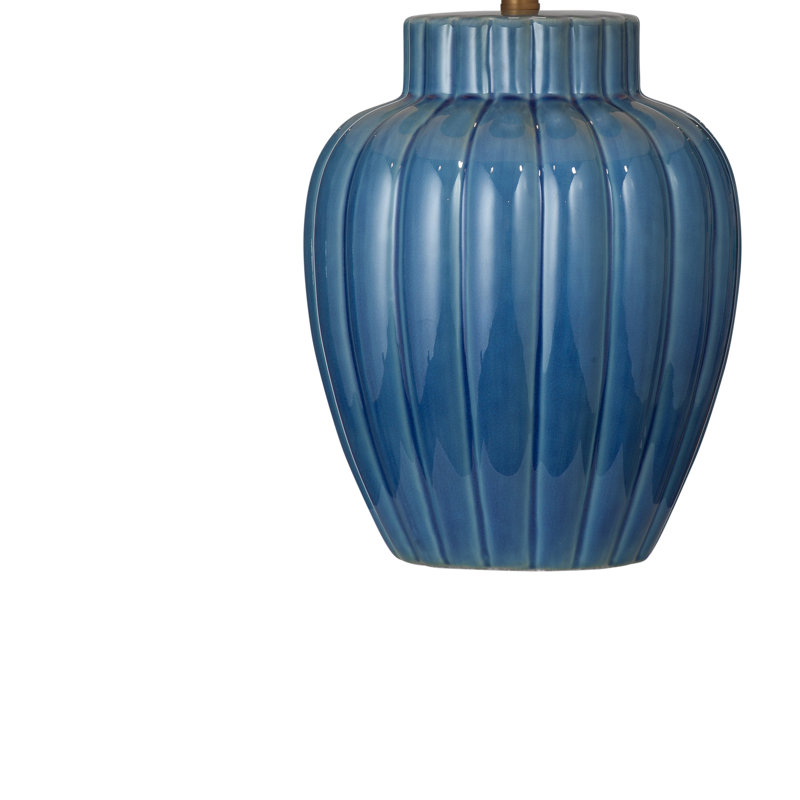 Auburn 26" Glazed Blue Ceramic Table Lamp