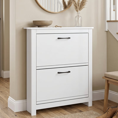 Limestone 2 Flip Door Shoe Storage Cabinet