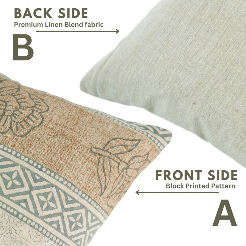 Housse de coussin à motif de blocs Fab Fabine, Rohini Bordar, H 22 po x l 22 po