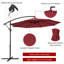 Parasol en porte-à-faux octogonal 10 pi Kunz-191782836