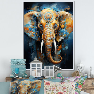 «Abstract Elephant Dreamscape Portrait II», reproduction sur toile